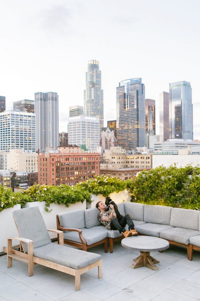 The tropical modern interior design of a colorful apartment in LA | Los